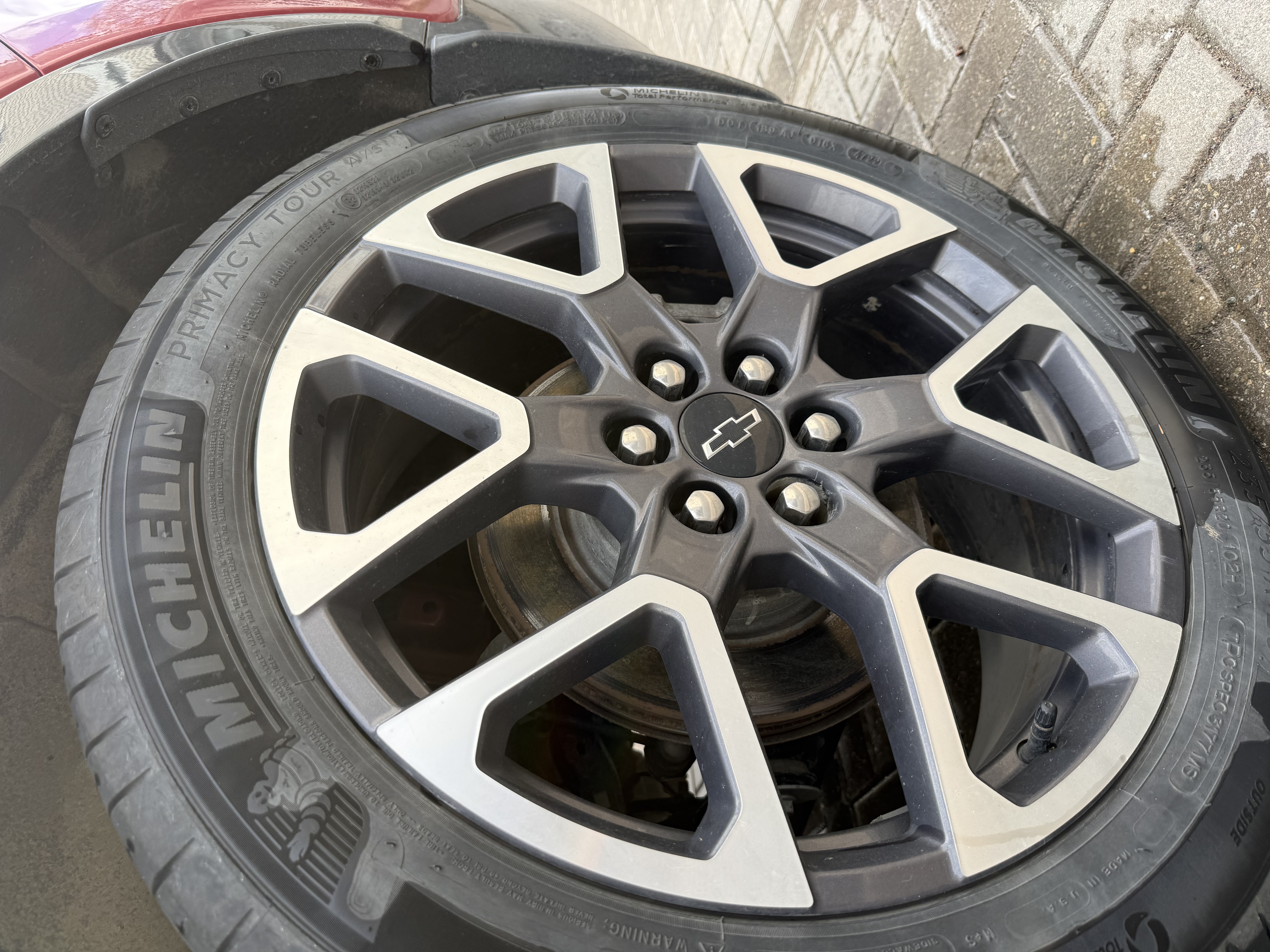 Before — brake dust and layered grime on wheels